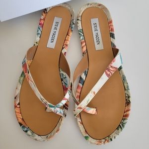 CIICII Floral White Sandals